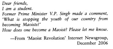 விபி சிங் எனும் ஒரு அரசியல்வாதி ஒரு காலத்தில், இந்தியாவில் இருந்து கொண்டு, இந்தியாவை ஒழிப்பதில் முனைப்பு மிகுந்து, தாங்கொணா பொய்கள் பல பேசி, சுயகாரியப் புலியாக இருந்து துரோகங்கள் செய்து - பின் ஒருவழியாகப் போய்ச் சேர்ந்தார். இவர் பிரதமராகவெல்லாம் வேறு இருந்தார்! இம்மாதிரி ஒரு அரைகுறைத் தனமாக, ஒரு அற்ப தமிழ்ச் சினிமா அட்டைக்கத்திப் போராளி போல அயோக்கியத்தனமாகப் பேசுபவர், ஒரு பிரதமராகவெல்லாம் இருந்திருக்கிறார் என்பது, ஜன நாயகத்தின் சாபக்கேடுகளில் ஒன்றுதான்...