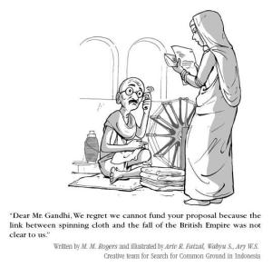 Gandhi-v-logframe-cartoon